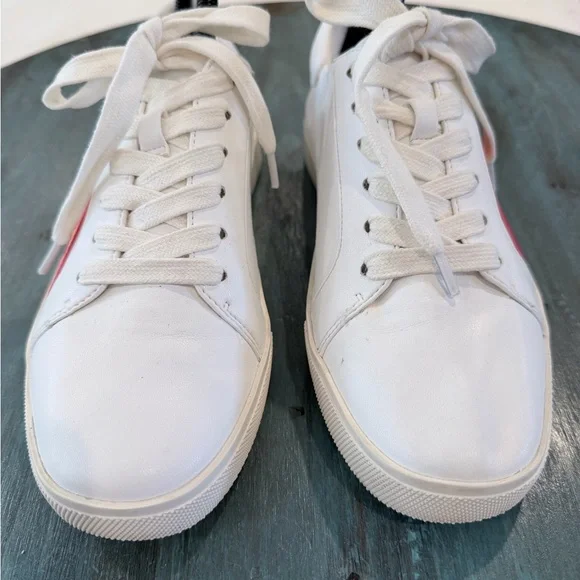 Katy Perry The Rizzo Rainbow Sneakers Women’s Size 8 White Lace Up Shoes - Picture 10 of 12